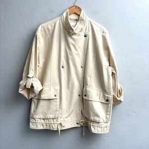 Wilfred Free Aritzia Sword Jacket Medium Cream Ivory Utility Oversize New Flaw